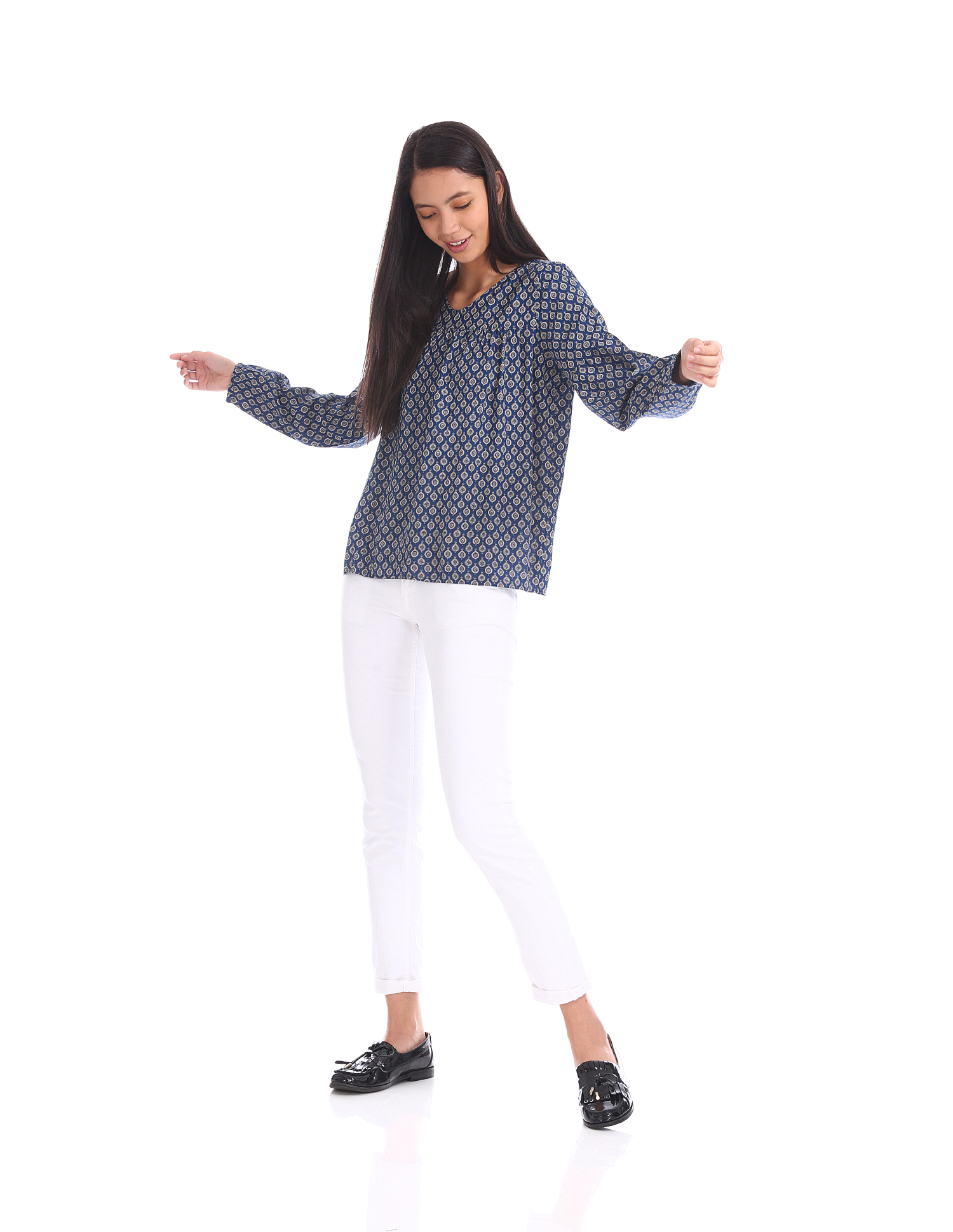 U.S. Polo Assn. Women Casual Wear Printed Top